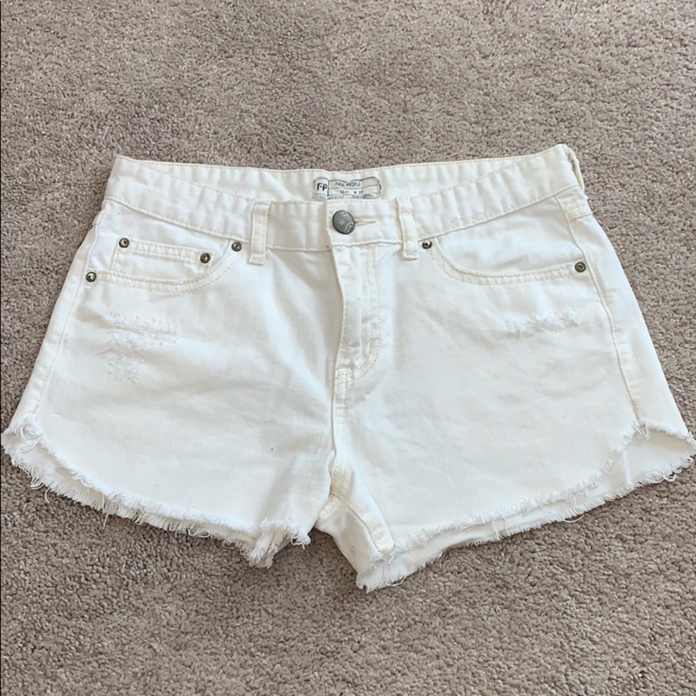 Free people white shorts